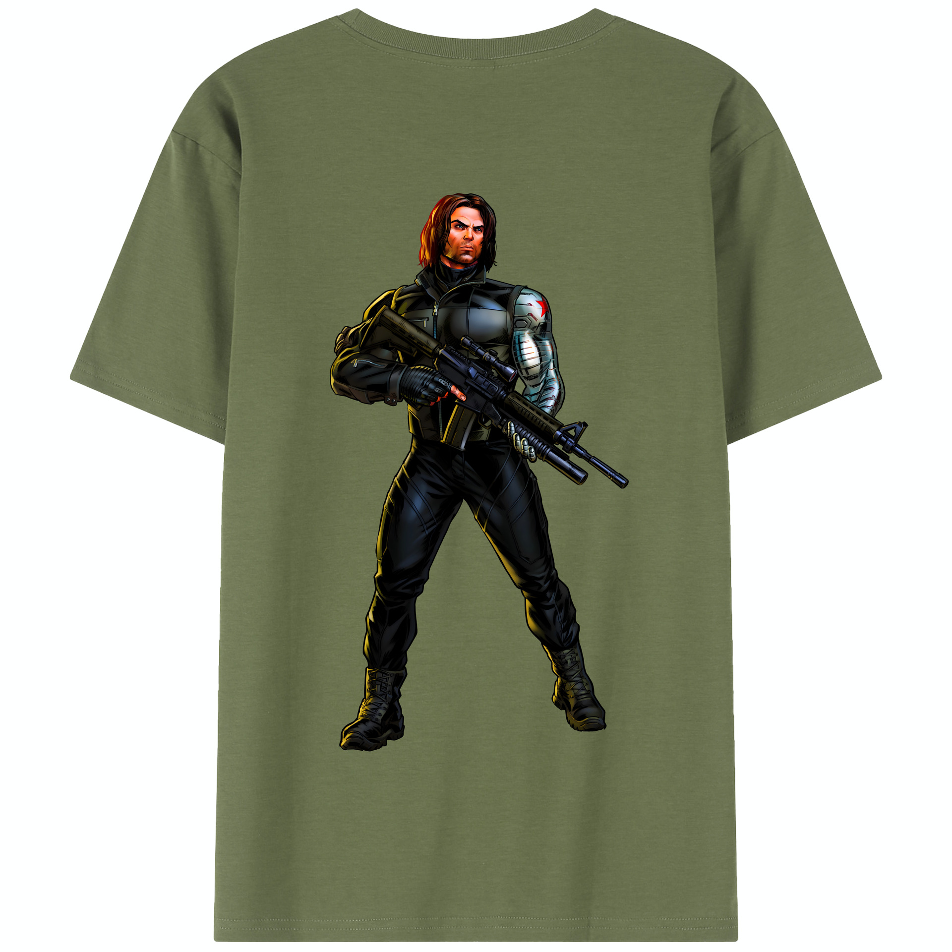 （画像用） アベンジャーズ The Avengers 綿100％半袖Tシャツ（背面プリント）